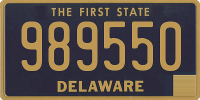 DE license plate 989550