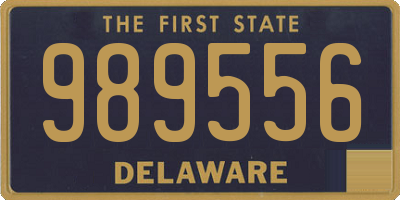 DE license plate 989556