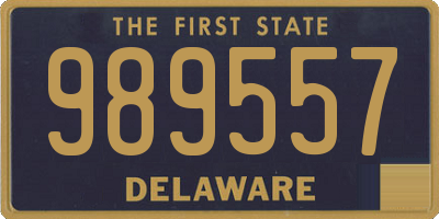 DE license plate 989557