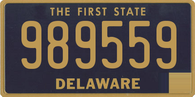 DE license plate 989559