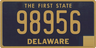 DE license plate 98956