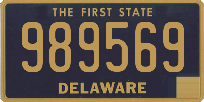 DE license plate 989569