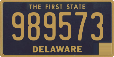 DE license plate 989573