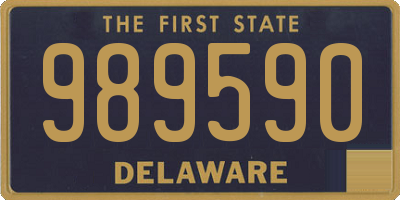 DE license plate 989590