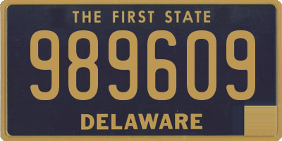DE license plate 989609