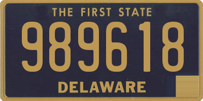 DE license plate 989618