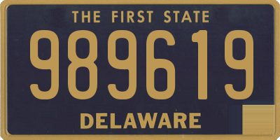 DE license plate 989619