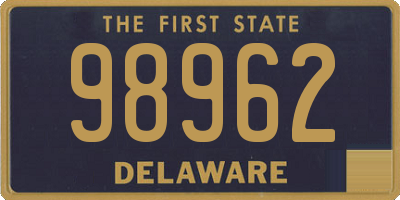 DE license plate 98962