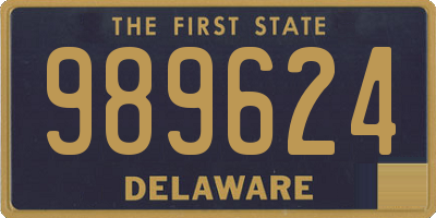 DE license plate 989624