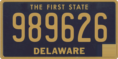 DE license plate 989626
