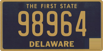 DE license plate 98964