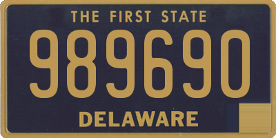 DE license plate 989690