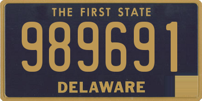 DE license plate 989691