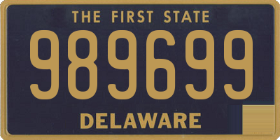 DE license plate 989699