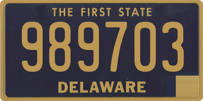 DE license plate 989703