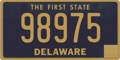 DE license plate 98975
