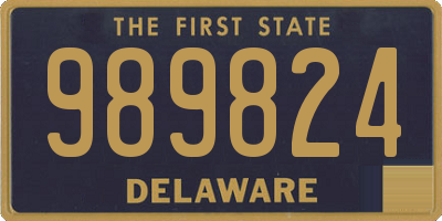 DE license plate 989824