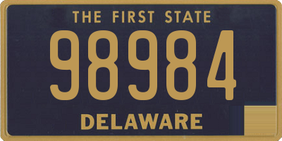 DE license plate 98984