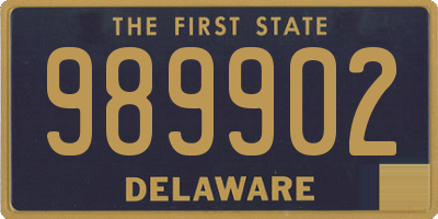 DE license plate 989902