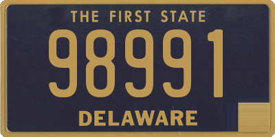 DE license plate 98991