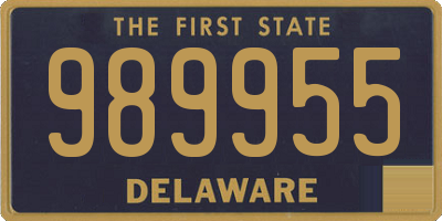 DE license plate 989955