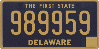 DE license plate 989959