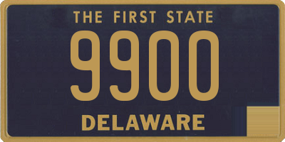 DE license plate 9900