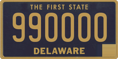 DE license plate 990000