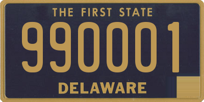 DE license plate 990001