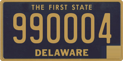 DE license plate 990004