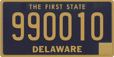 DE license plate 990010