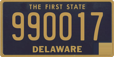 DE license plate 990017