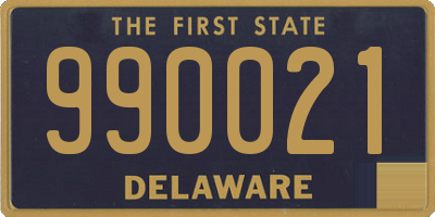 DE license plate 990021