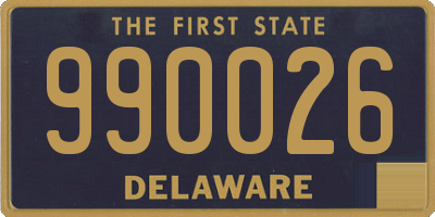 DE license plate 990026