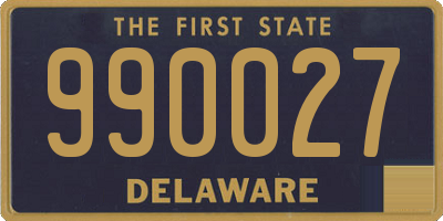 DE license plate 990027