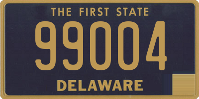 DE license plate 99004