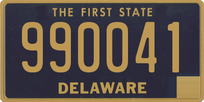 DE license plate 990041