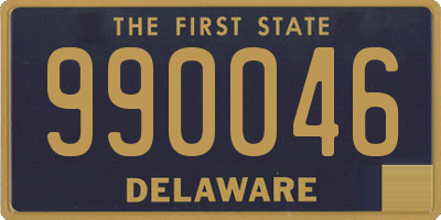 DE license plate 990046