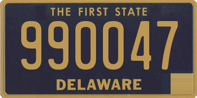 DE license plate 990047