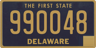 DE license plate 990048