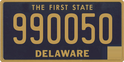 DE license plate 990050