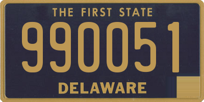 DE license plate 990051