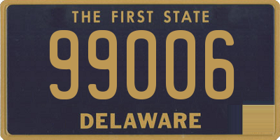 DE license plate 99006