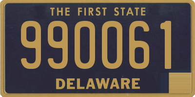 DE license plate 990061