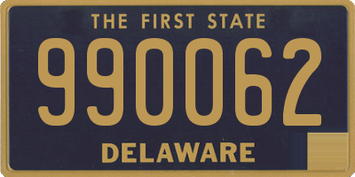 DE license plate 990062