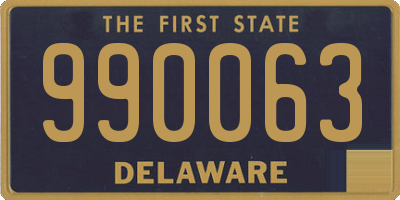 DE license plate 990063