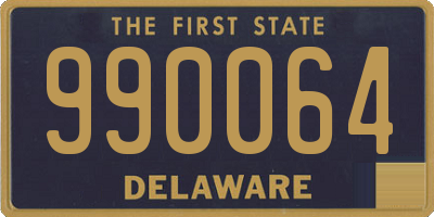 DE license plate 990064