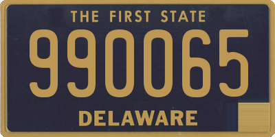 DE license plate 990065