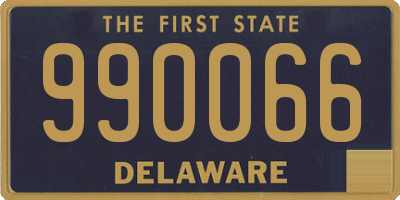 DE license plate 990066