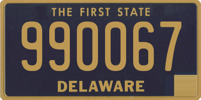 DE license plate 990067